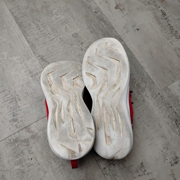 Skechers Go Run Air Cooled Red Sneakers Mesh Fabric Upper Size 4 US White Soles - Picture 4 of 6